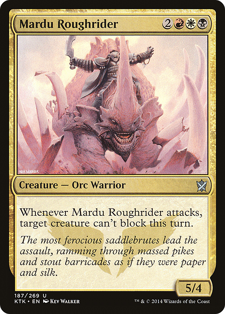 Image of Mardu Roughrider (KTK-187) - Khans of Tarkir Foil