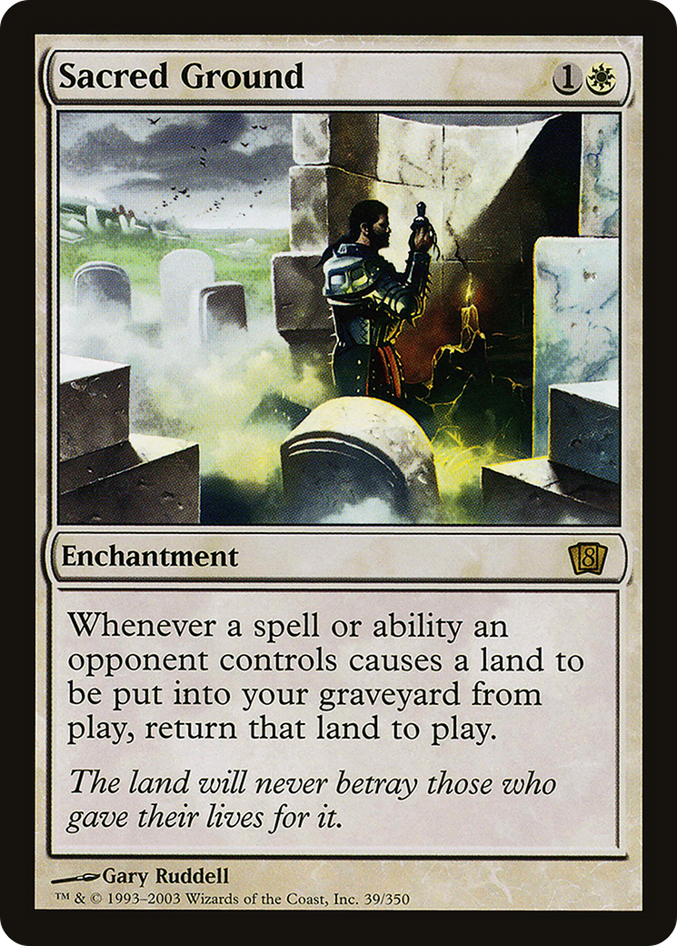 Image of Sacred Ground (8ED-039) - 8th Edition
