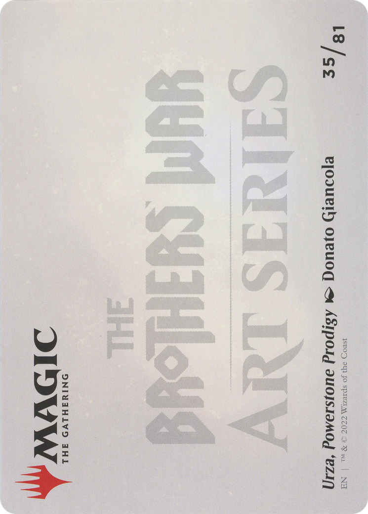 Image of Urza, Powerstone Prodigy // Urza, Powerstone Prodigy (ABRO-035) - The Brothers' War Art Series (Borderless)