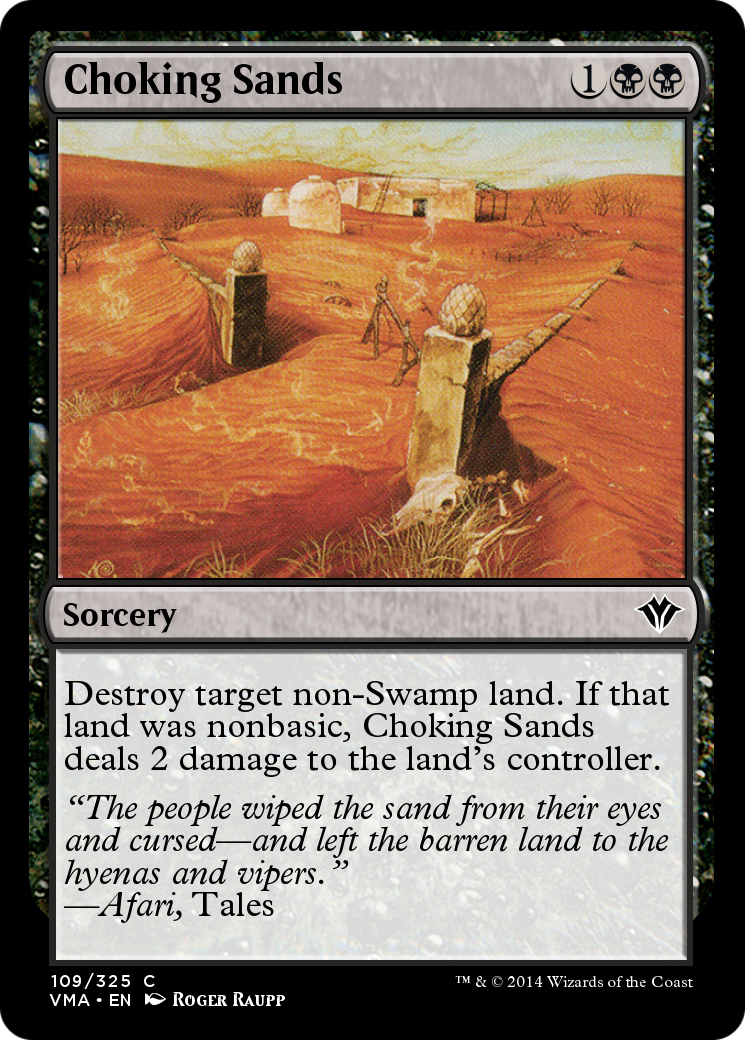 Image of Choking Sands (VMA-109) - Vintage Masters Foil