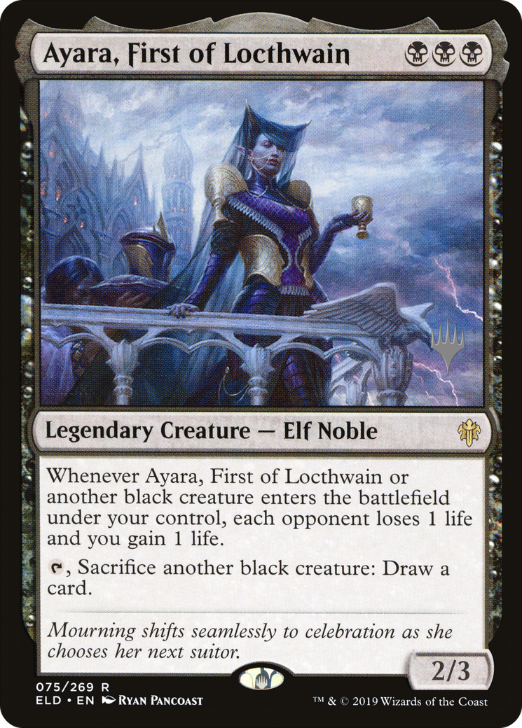Image of Ayara, First of Locthwain (PPELD-075) - Throne of Eldraine Promos