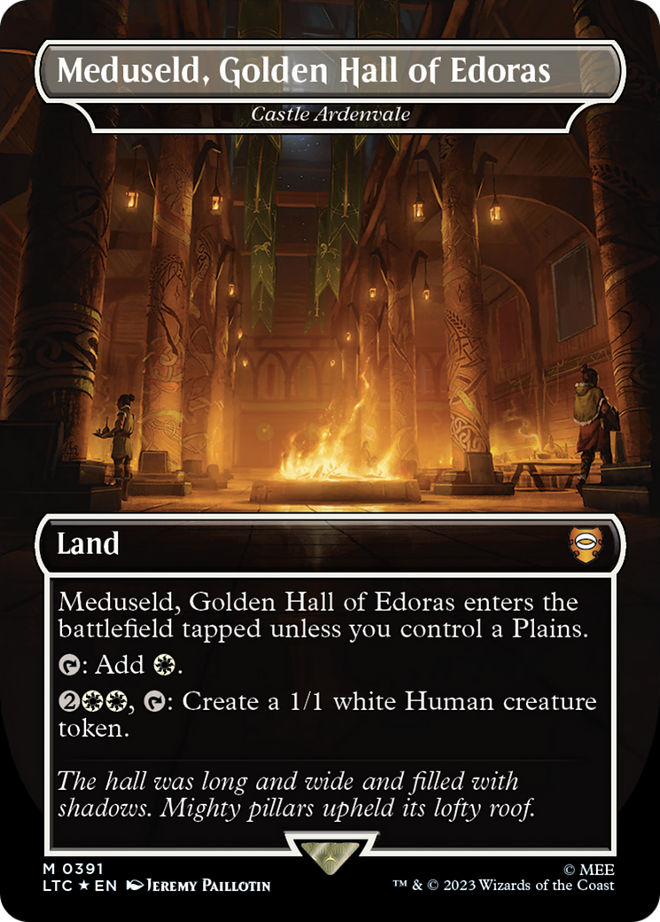 Image of Meduseld, Golden Hall of Edoras - Castle Ardenvale (Surge Foil) (LTC-391) - Tales of Middle-earth Commander / Meduseld, Golden Hall of Edoras (Borderless) Foil