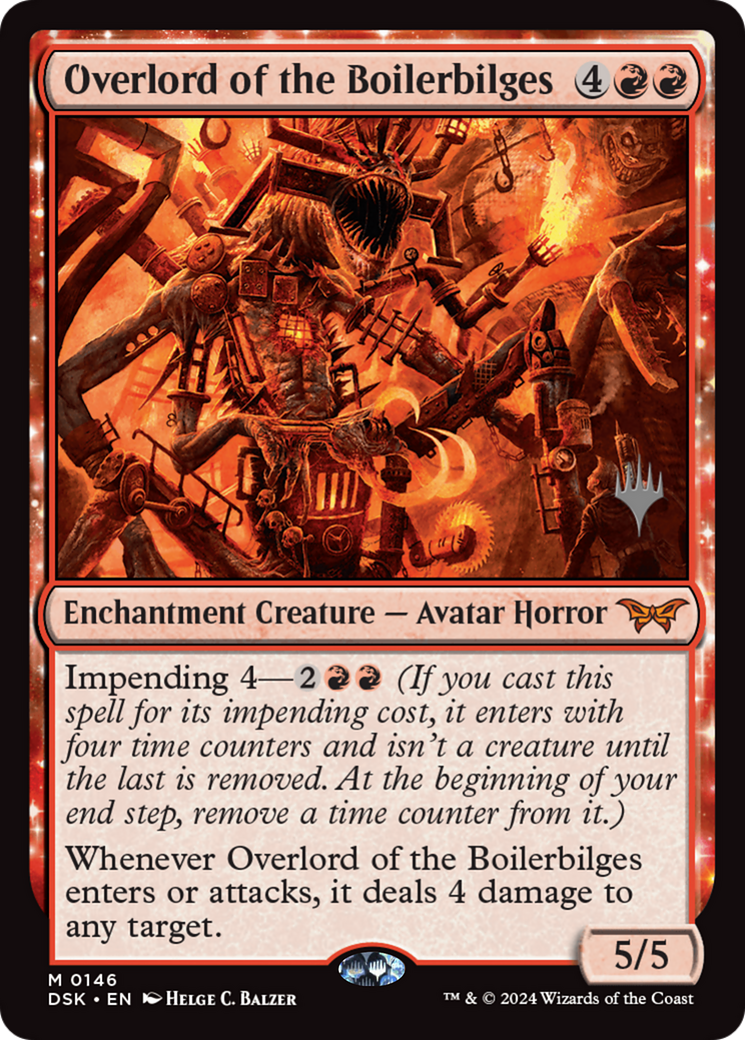 Image of Overlord of the Boilerbilges (PPDSK-146) - Duskmourn: House of Horror Promos: (enchantment)