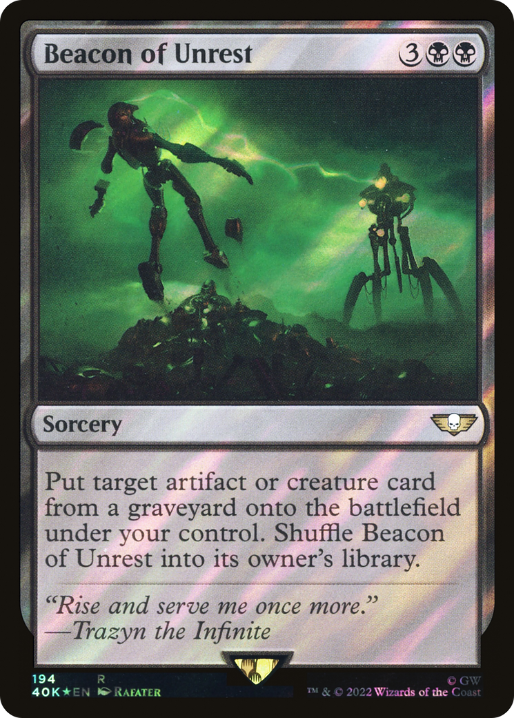 Image of Beacon of Unrest (Surge Foil) (40K-194) - Warhammer 40,000 Commander Foil