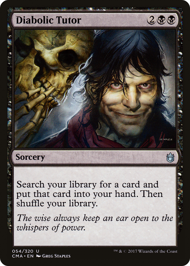 Image of Diabolic Tutor (CMA-054) - Commander Anthology