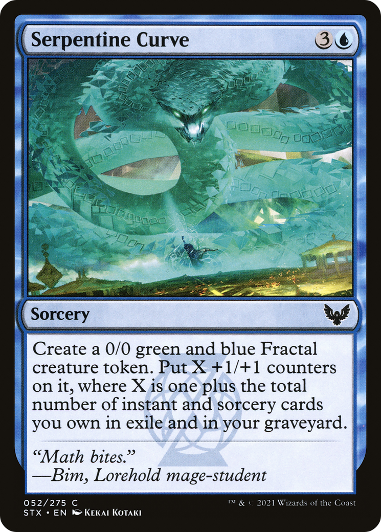 Image of Serpentine Curve (STX-052) - Strixhaven: School of Mages