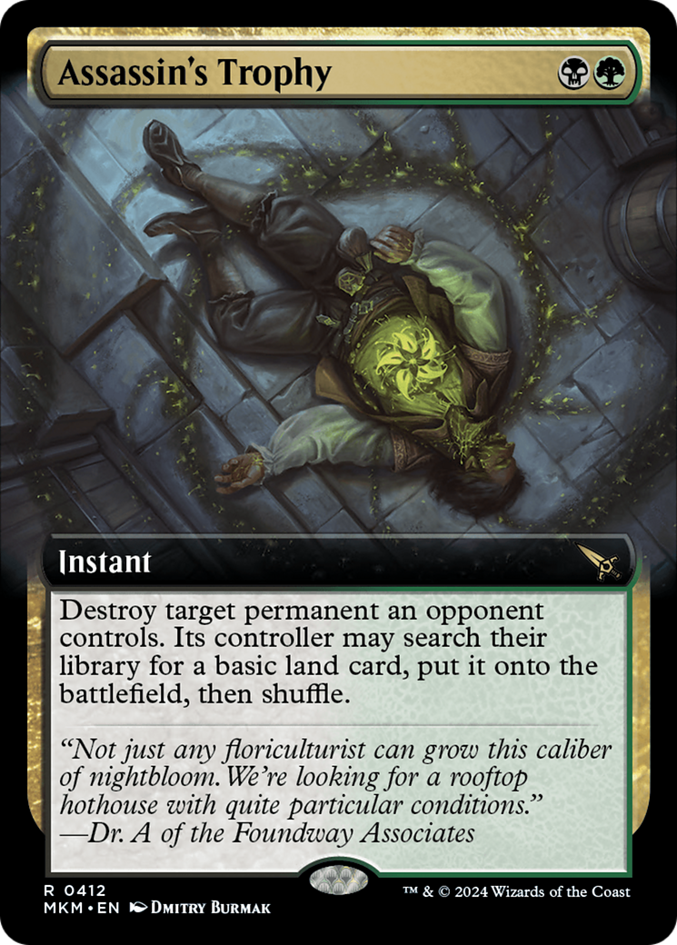 Image of Assassin's Trophy (Extended Art) (MKM-412) - Murders at Karlov Manor: (Extended Art) Foil