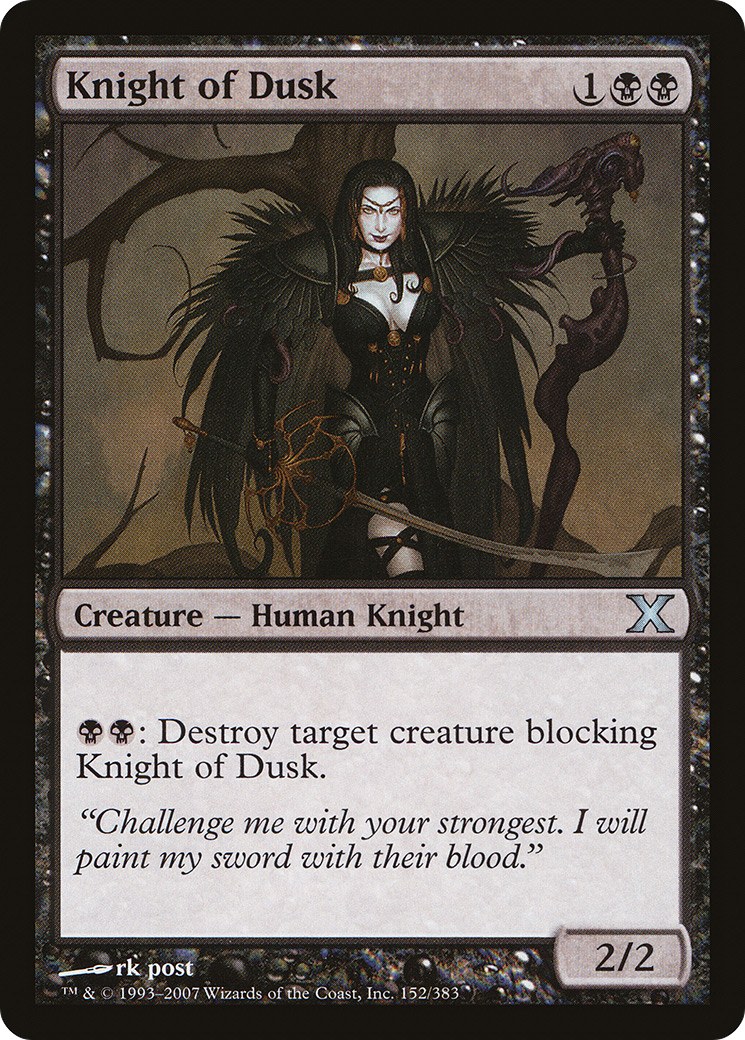 Image of Knight of Dusk (10E-152) - Tenth Edition