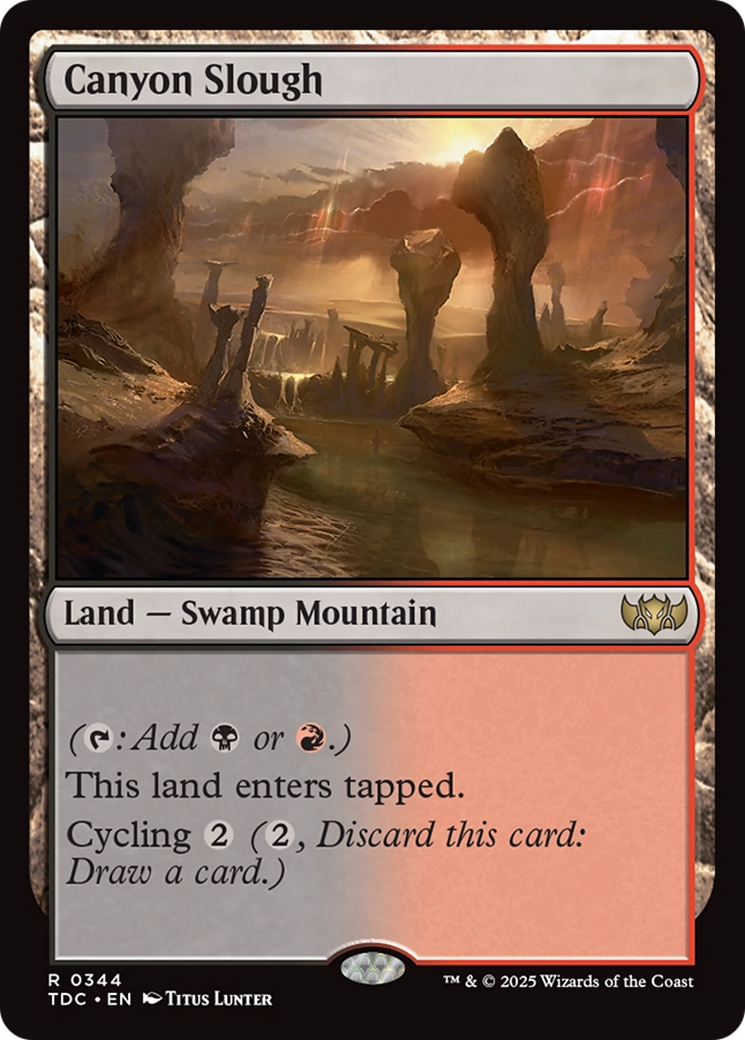 Image of Canyon Slough (TDC-344) - Commander: Tarkir: Dragonstorm
