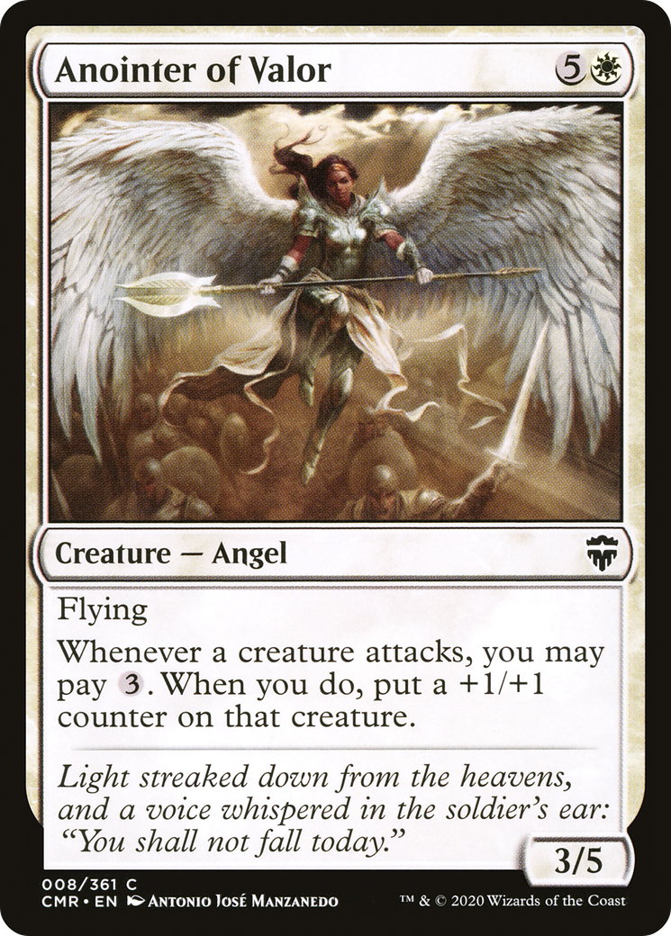 Image of Anointer of Valor (CMR-008) - Commander Legends