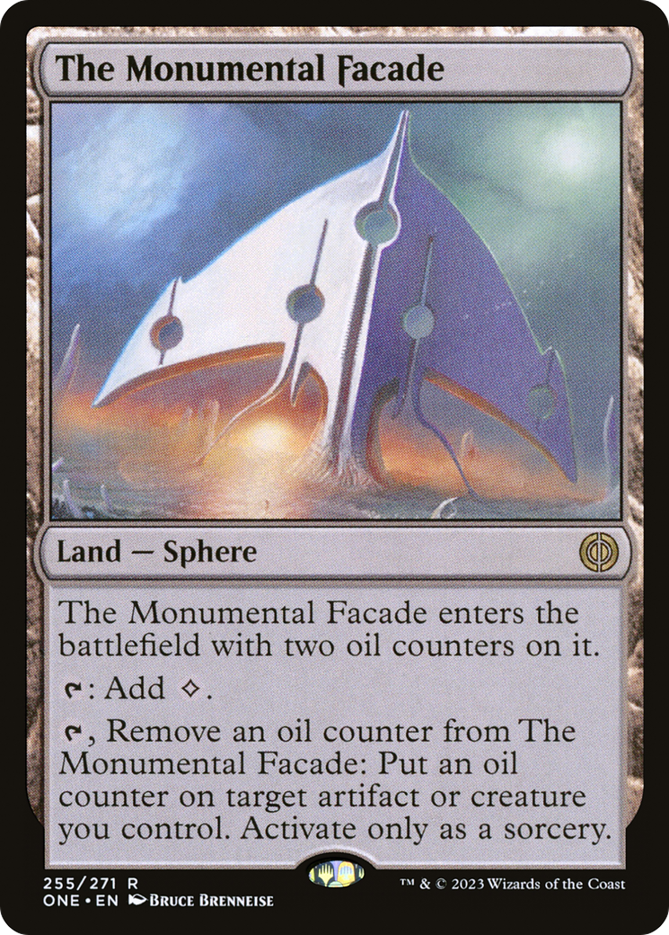 Image of The Monumental Facade (ONE-255) - Phyrexia: All Will Be One Foil
