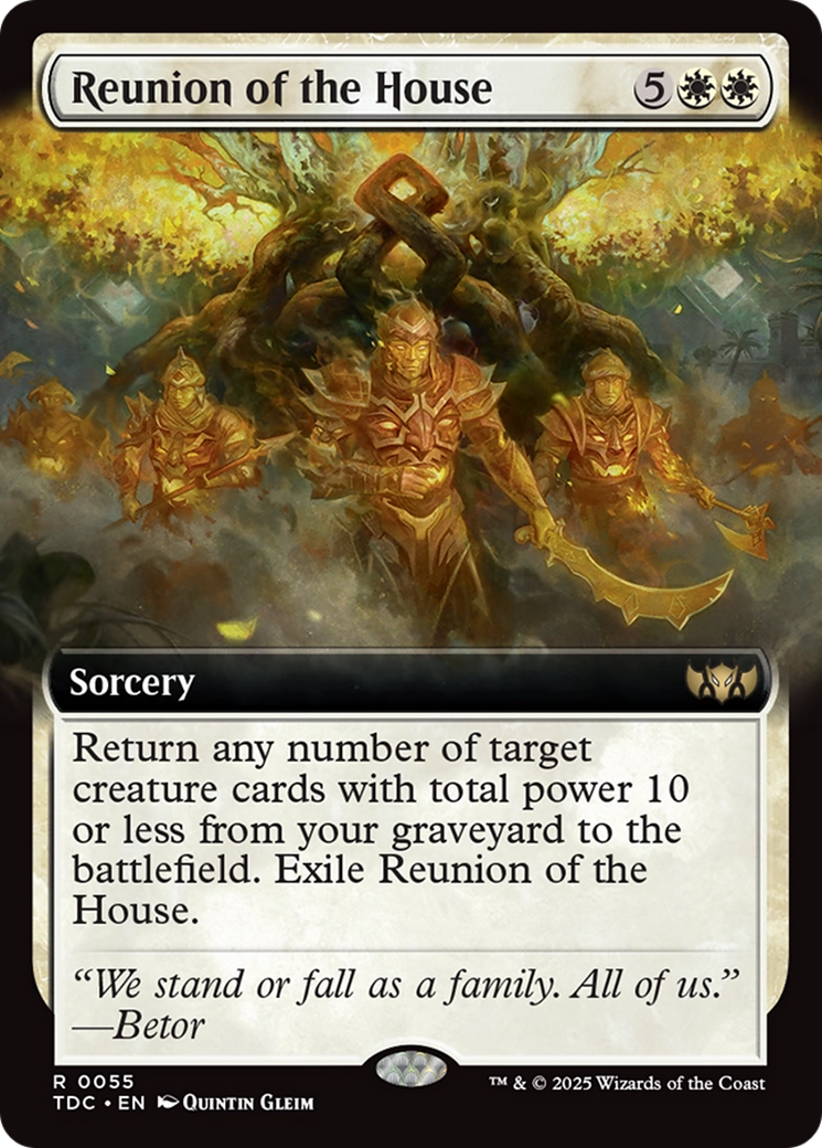 Image of Reunion of the House (Extended Art) (TDC-055) - Commander: Tarkir: Dragonstorm: (Extended Art)