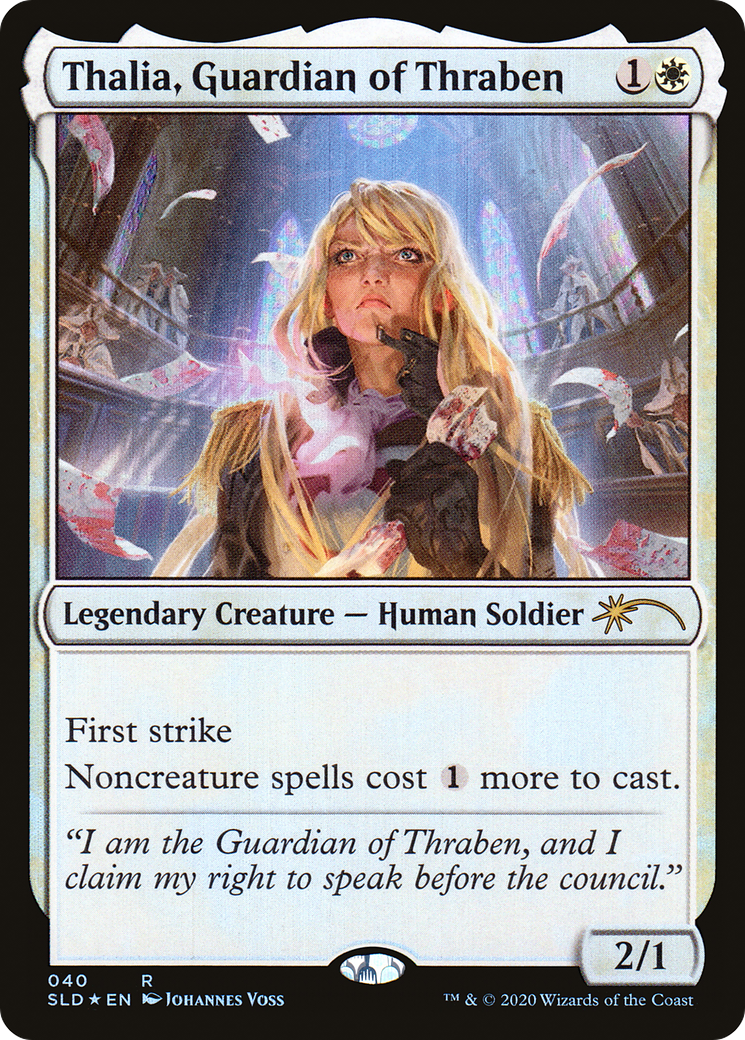 Image of Thalia, Guardian of Thraben (040) (SLD-040) - Secret Lair Drop Foil