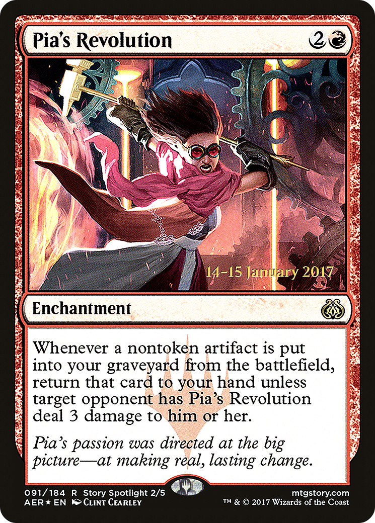Image of Pia's Revolution (PRE-091) - Aether Revolt Promos Foil