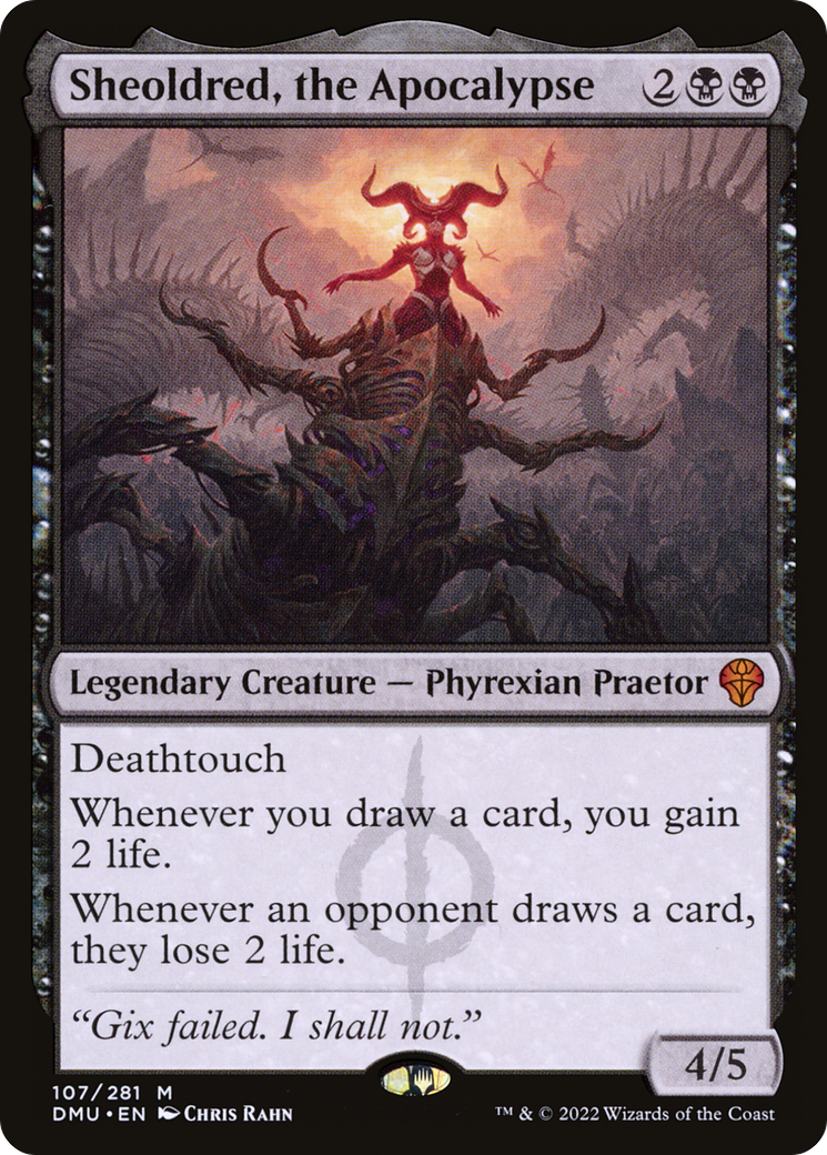 Image of Sheoldred, the Apocalypse (DMU-107) - Dominaria United Foil