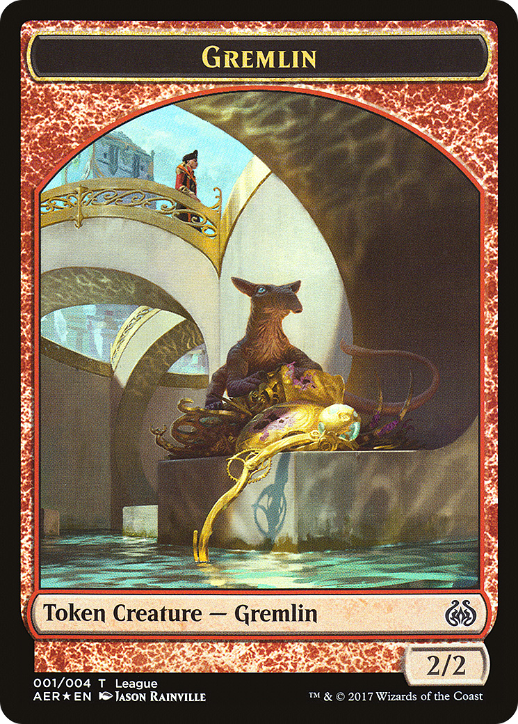 Image of Gremlin // Energy Reserve Double-sided Token (LEP-) - League Tokens 2017 Foil
