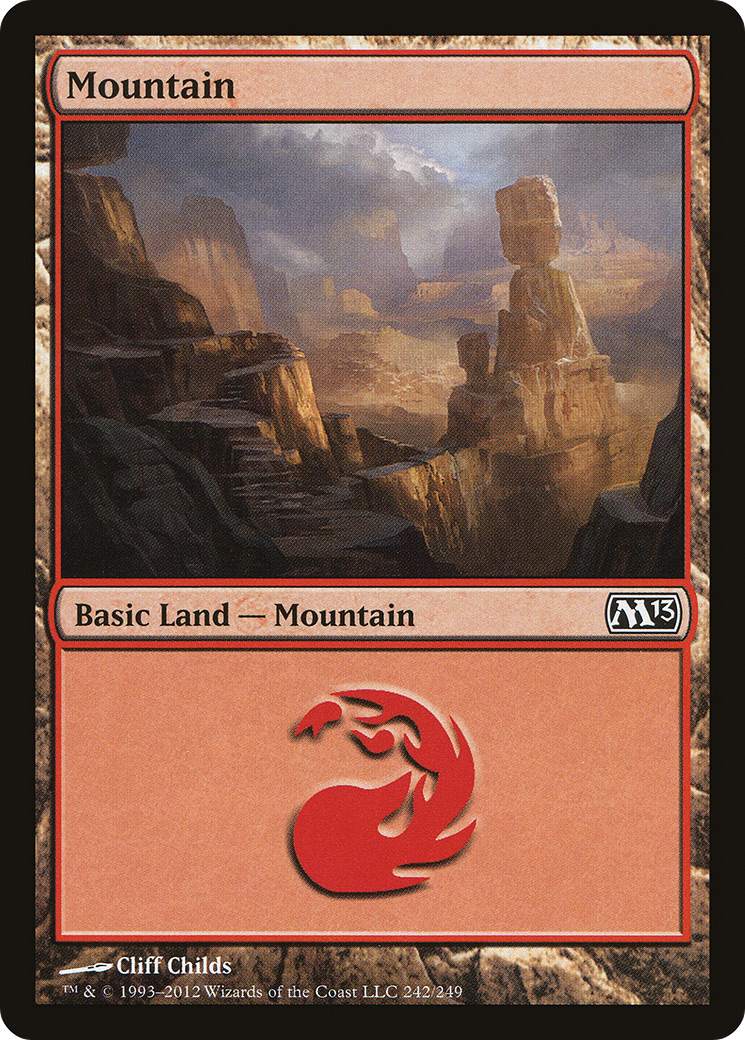 Image of Mountain (242) (M13-242) - Magic 2013 Foil