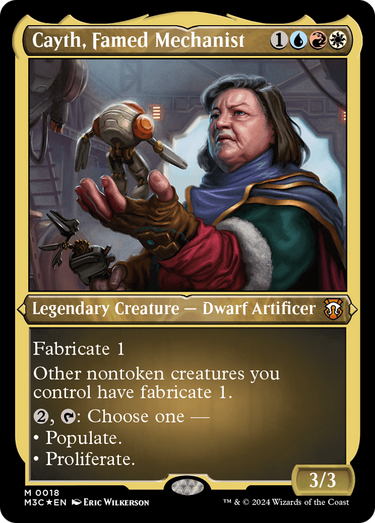 Image of Cayth, Famed Mechanist (M3C-018) - Modern Horizons 3 Commander Etched Foil