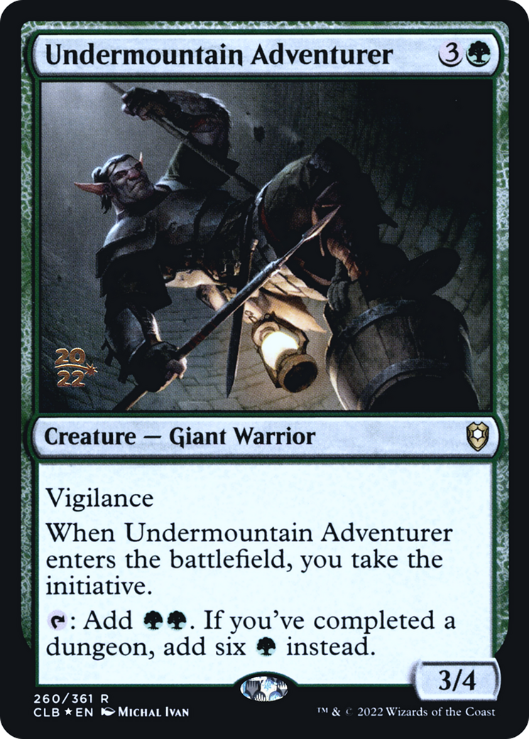 Image of Undermountain Adventurer (PRE-260) - Battle for Baldur's Gate Promos Foil