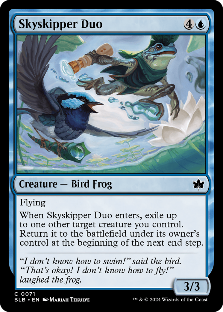 Image of Skyskipper Duo (BLB-071) - Bloomburrow Foil