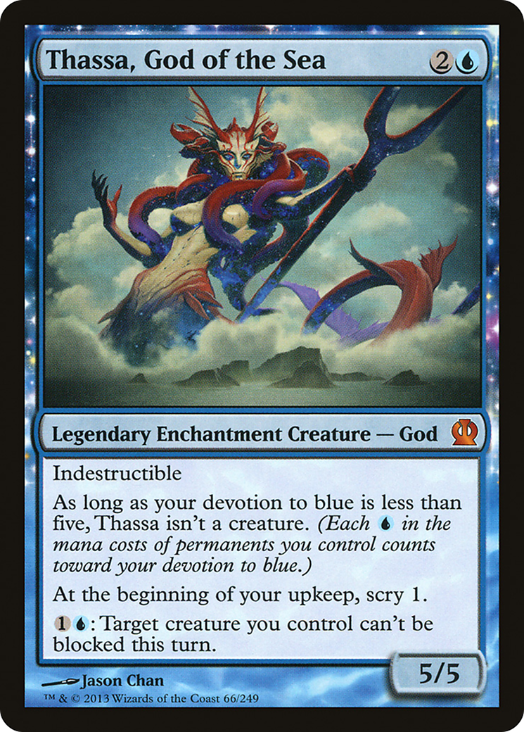 Image of Thassa, God of the Sea (THS-066) - Theros: (enchantment) Foil