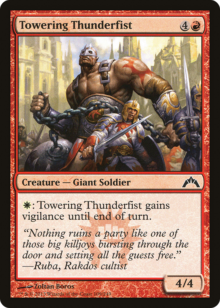 Image of Towering Thunderfist (GTC-109) - Gatecrash