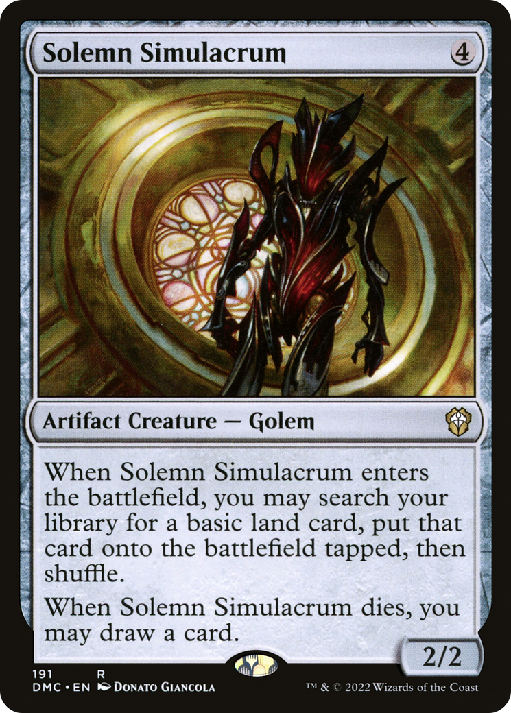 Image of Solemn Simulacrum (DMC-191) - Dominaria United Commander