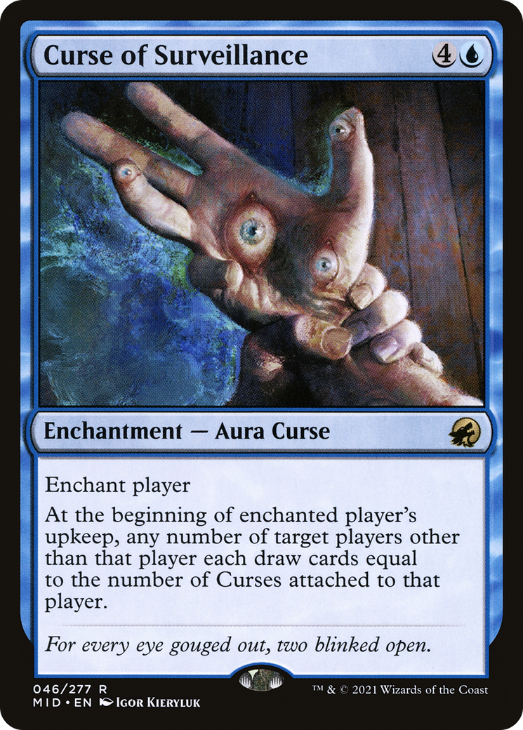 Image of Curse of Surveillance (MID-046) - Innistrad: Midnight Hunt Foil