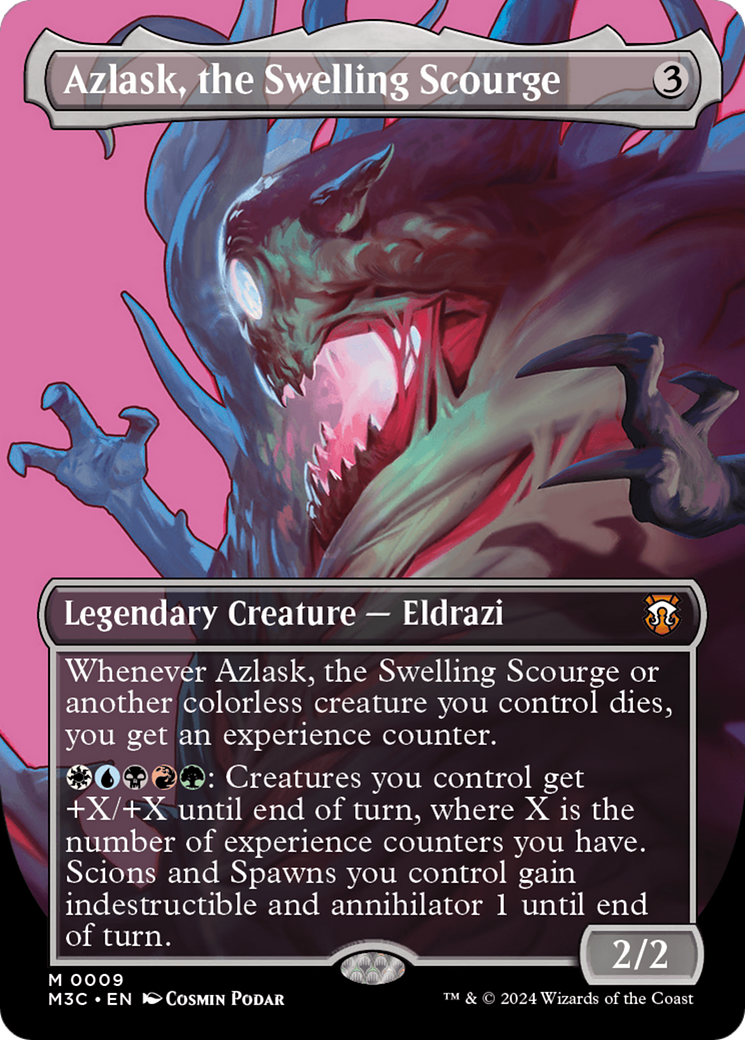 Image of Azlask, the Swelling Scourge (Borderless) (M3C-009) - Modern Horizons 3 Commander (Borderless) Foil