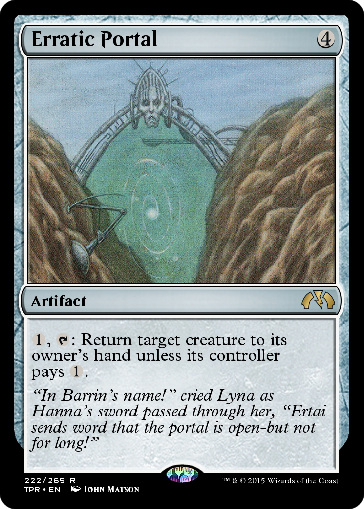 Image of Erratic Portal (TPR-222) - Tempest Remastered Foil