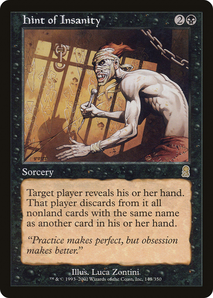 Image of Hint of Insanity (ODY-143) - Odyssey Foil