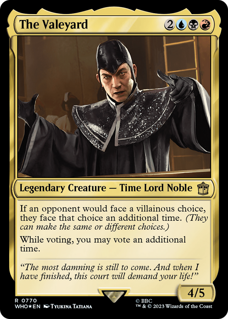 Image of The Valeyard (Surge Foil) (WHO-770) - Doctor Who Foil