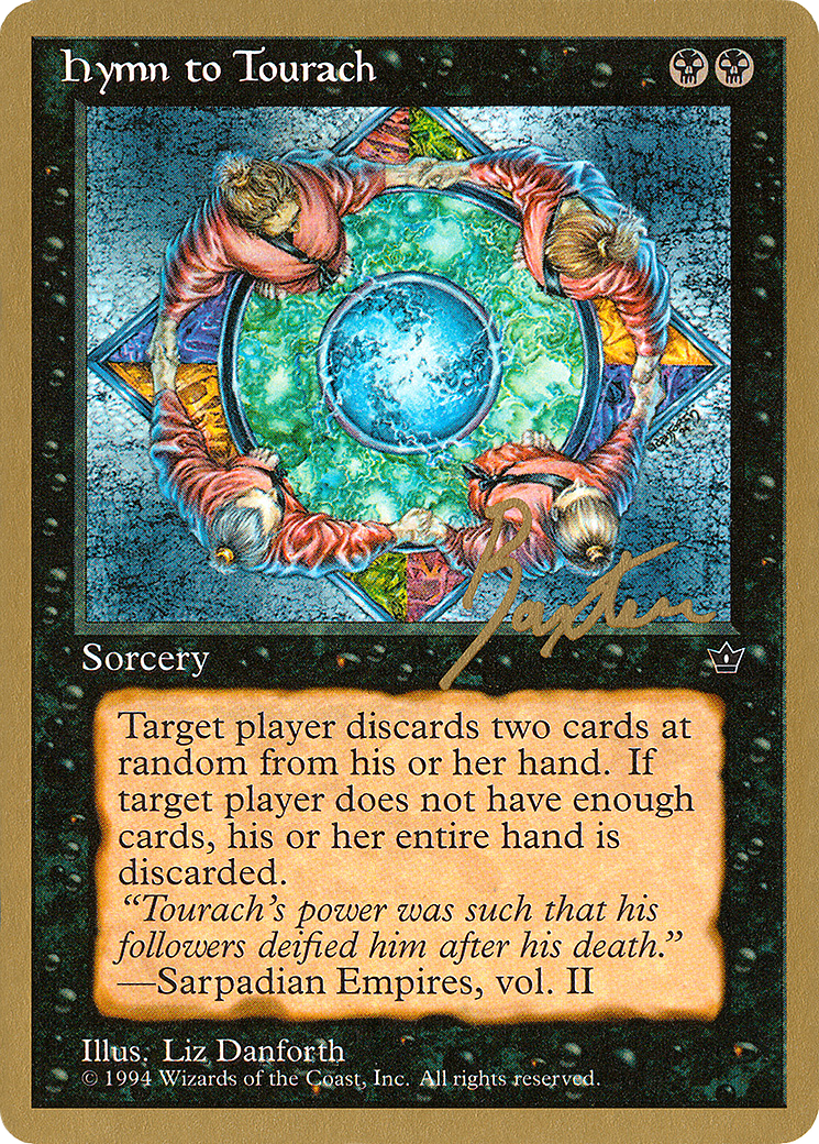 Image of Hymn to Tourach (Circle) - 1996 George Baxter (FEM) (WCD-) - Pro Tour Collector Set