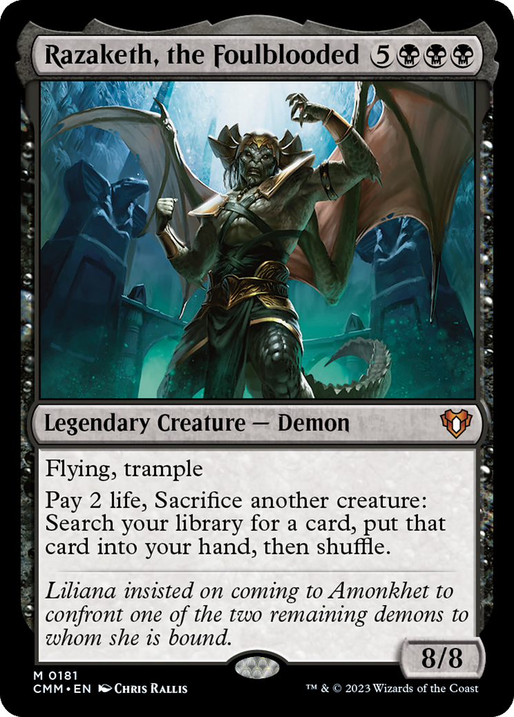 Image of Razaketh, the Foulblooded (CMM-181) - Commander Masters