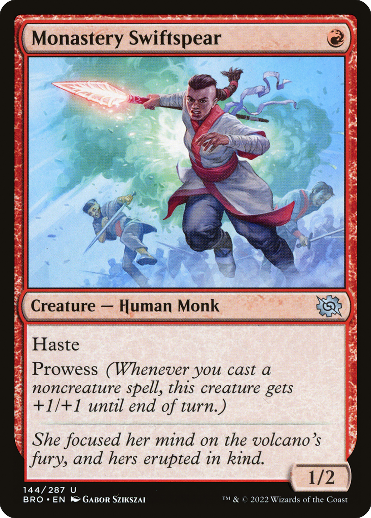 Image of Monastery Swiftspear (BRO-144) - The Brothers' War Foil