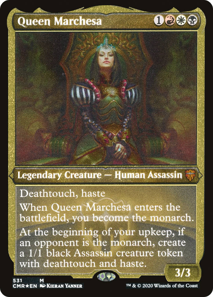 Image of Queen Marchesa (Foil Etched) (CMR-531) - Commander Legends Foil