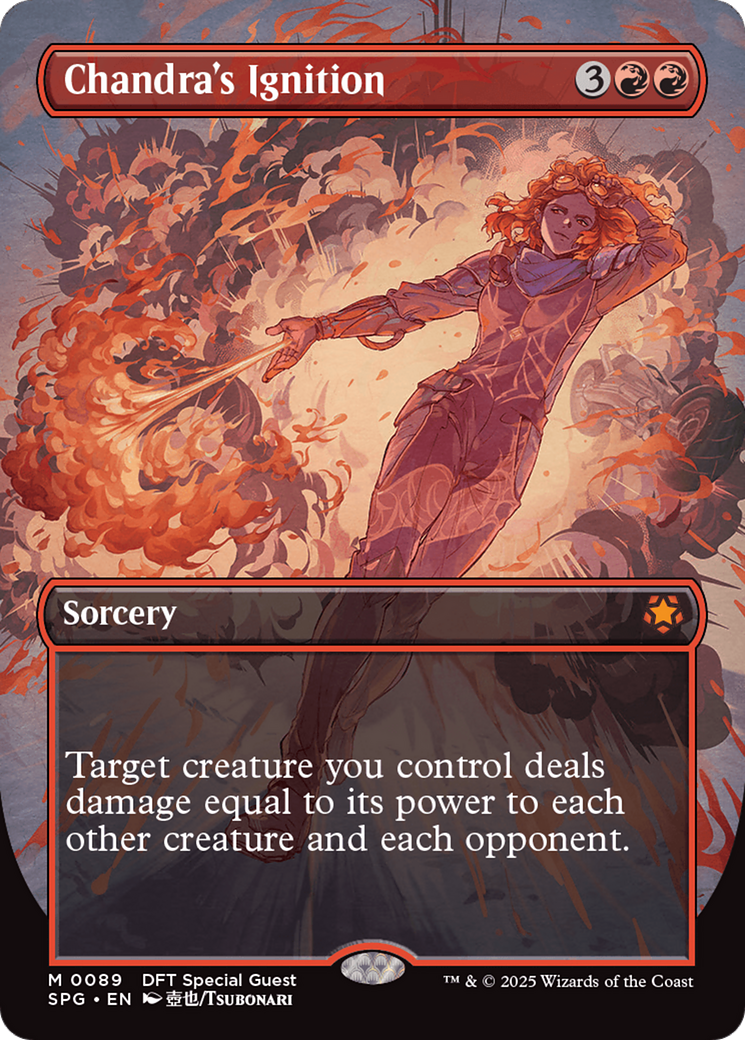 Image of Chandra's Ignition (Borderless) (SPG-089) - Special Guests (Borderless) Foil