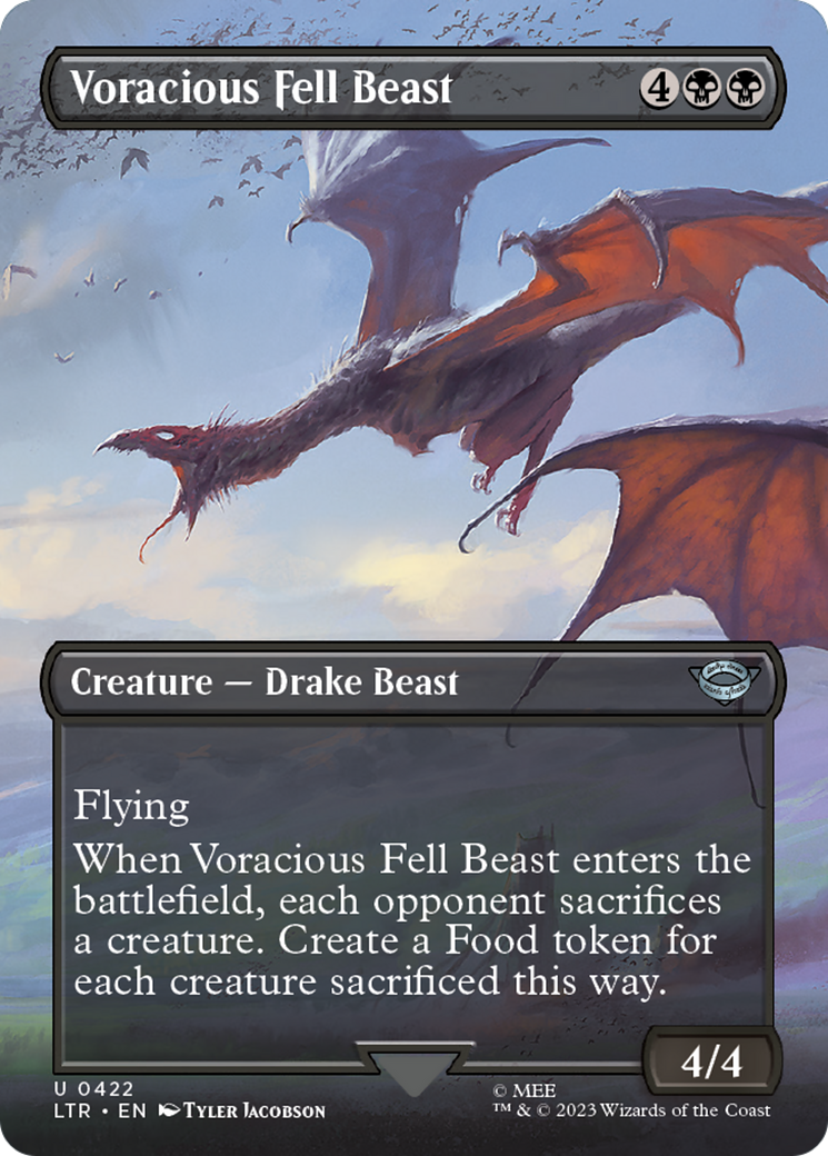 Image of Voracious Fell Beast (Borderless) (LTR-422) - The Lord of the Rings: Tales of Middle-earth (Borderless)