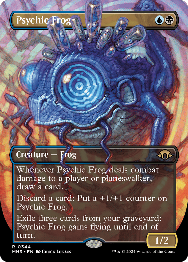 Image of Psychic Frog (Borderless) (MH3-344) - Modern Horizons 3 (Borderless)
