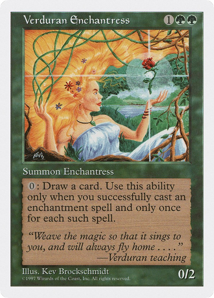 Image of Verduran Enchantress (5ED-) - Fifth Edition