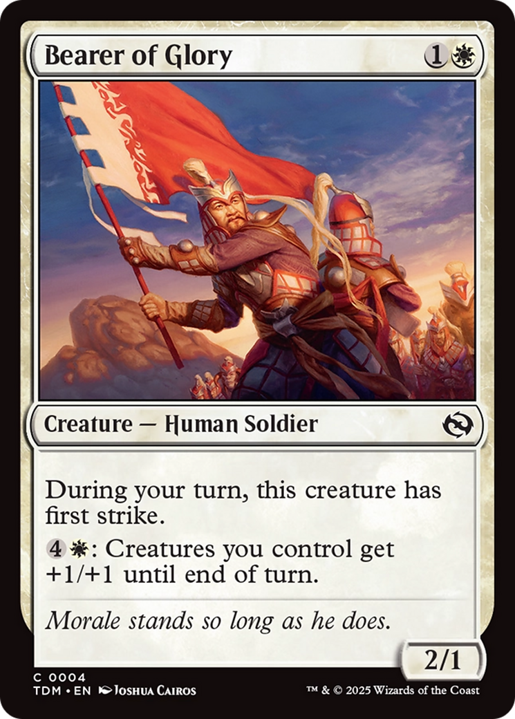 Image of Bearer of Glory (TDM-004) - Tarkir: Dragonstorm