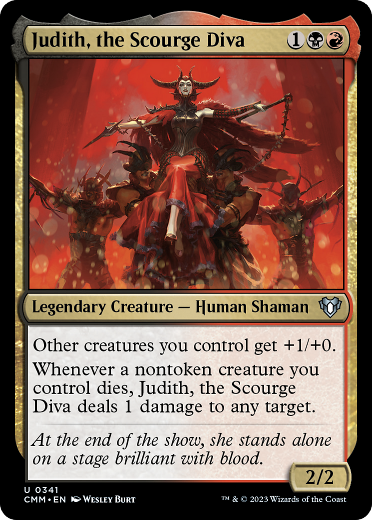 Image of Judith, the Scourge Diva (CMM-341) - Commander Masters Foil