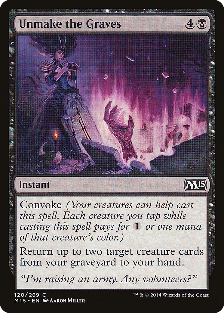 Image of Unmake the Graves (M15-120) - Magic 2015
