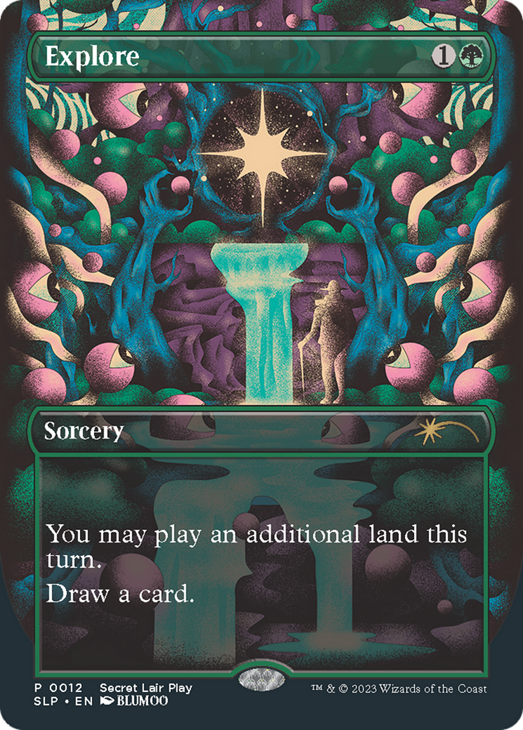Image of Explore (SLP-012) - Secret Lair Showdown (Borderless)