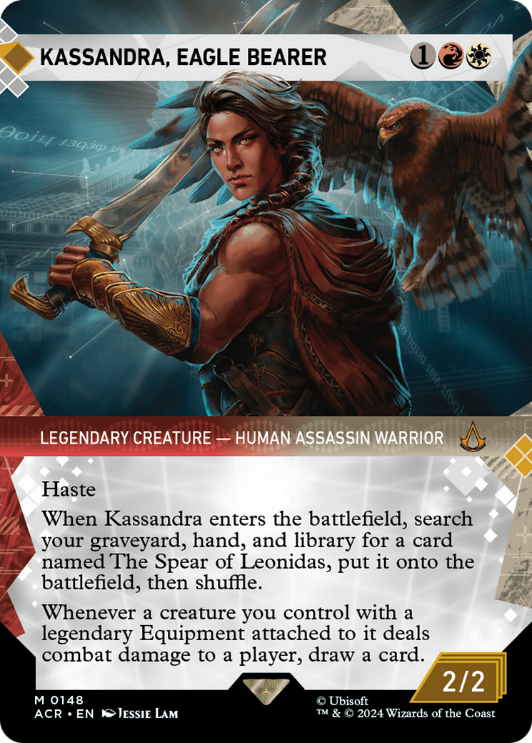 Image of Kassandra, Eagle Bearer (Showcase) (ACR-148) - Assassin's Creed: (Showcase) (Borderless) Foil