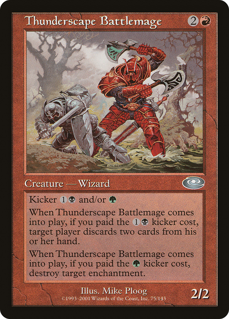 Image of Thunderscape Battlemage (PLS-075) - Planeshift
