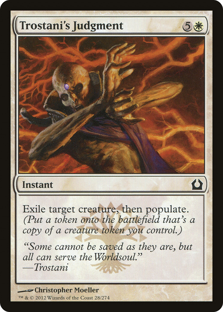 Image of Trostani's Judgment (RTR-028) - Return to Ravnica Foil