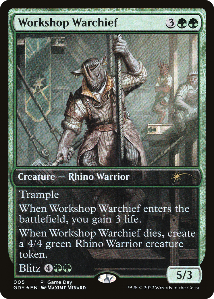 Image of Workshop Warchief (GAME-005) - Game Day Promos Foil