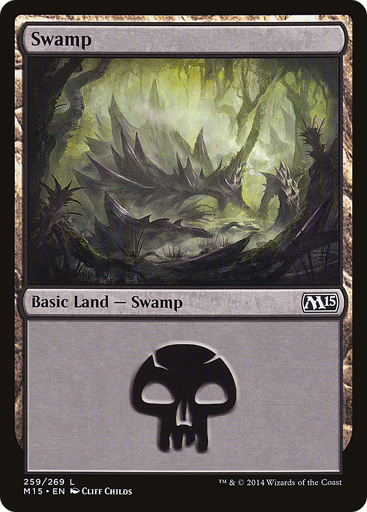 Image of Swamp (259) (M15-259) - Magic 2015 Foil