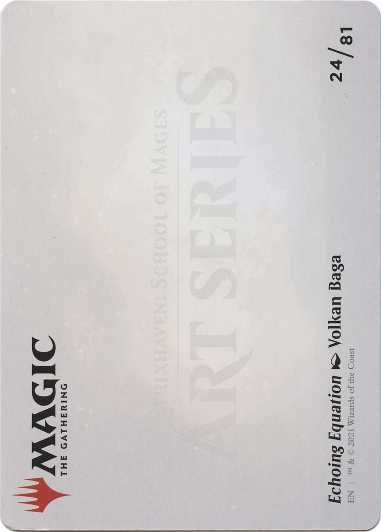 Image of Echoing Equation // Echoing Equation (ASTX-024) - Strixhaven Art Series (Borderless) Foil